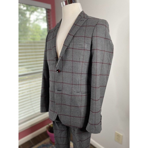 Paisley & Gray 2 Piece Suit Mens 40R Skinny Fit Pants Flat Front 32X32 - Picture 2 of 16